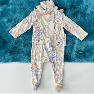 Jessica Simpson Baby Girl Coverall with Headband Size 3-6 Months
